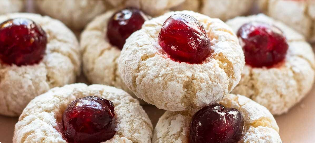 italian cherry almond cookies